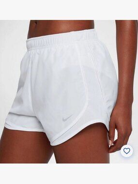 NWT! NEW NIKE WOMENS DRY 3" TEMPO SHORTS DRI-FIT RUNNING WHITE WOLF GREY SIZE XS